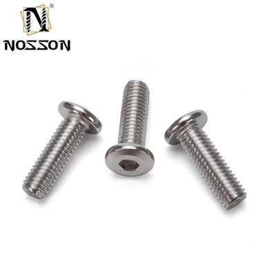Metrische Qualität 8.8 A2-50 M6 Edelstahl 304 Flat Hex Socket Head Männlich und weiblich Chicago Schrauben mit Nuss DIN Standard