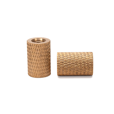 Öl- und Gasindustrie Wesentliche Metrik Messing Knurled Nut in Kupfer eingebettet für M3 M4 M5 M6 M8 M10 M12 1/4 3/8 5/16 Fäden