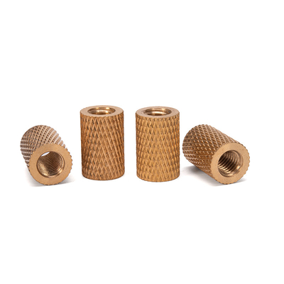 Öl- und Gasindustrie Wesentliche Metrik Messing Knurled Nut in Kupfer eingebettet für M3 M4 M5 M6 M8 M10 M12 1/4 3/8 5/16 Fäden