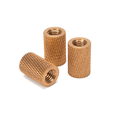 Öl- und Gasindustrie Wesentliche Metrik Messing Knurled Nut in Kupfer eingebettet für M3 M4 M5 M6 M8 M10 M12 1/4 3/8 5/16 Fäden