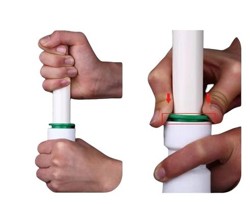 Push Fit Quick Connector kundenspezifische Unterstützung für OEM-Wasserausrüstungen auf runden PPR-Rohren