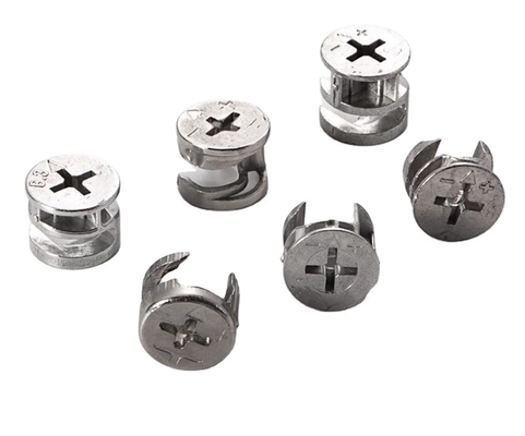 10 Anschlüsse Stecker Cam Lock Befestigungsstücke Anschlussbefestigungsbohrung für Hochmöbel