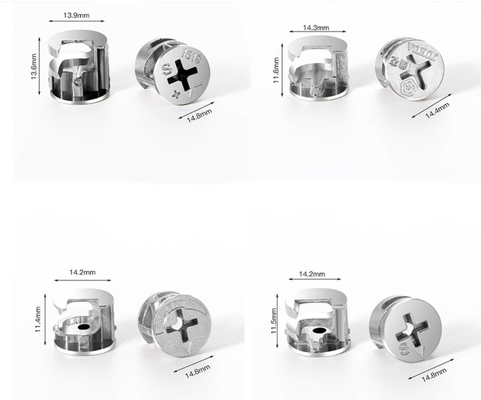 10 Anschlüsse Stecker Cam Lock Befestigungsstücke Anschlussbefestigungsbohrung für Hochmöbel