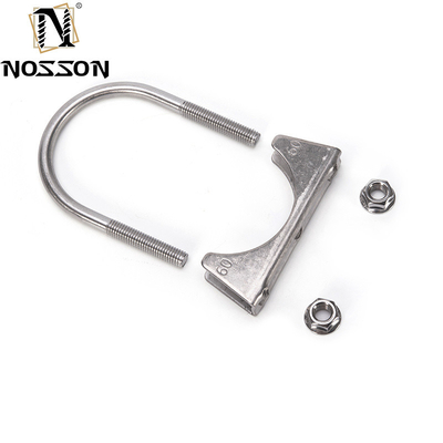 INCH-Messsystemstandard 3,0&quot; Edelstahl-Auspuffklemmen U-Schrauben-Rohrklemmen Nichtstandard