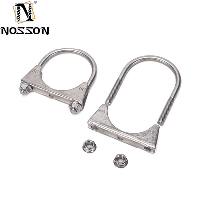 INCH-Messsystemstandard 3,0&quot; Edelstahl-Auspuffklemmen U-Schrauben-Rohrklemmen Nichtstandard