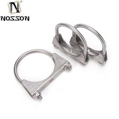 INCH-Messsystemstandard 3,0&quot; Edelstahl-Auspuffklemmen U-Schrauben-Rohrklemmen Nichtstandard