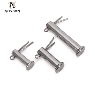 Klevis-Pins Standard DIN1444 SUS304 aus Edelstahl Flachkopf-Dowel-Pin-Festigungspin M3 M4 M5 M6 M8 M10-Pin-Welle mit Löchern