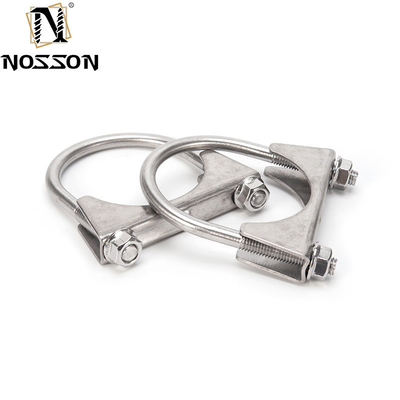 INCH-Messsystemstandard 3,0&quot; Edelstahl-Auspuffklemmen U-Schrauben-Rohrklemmen Nichtstandard