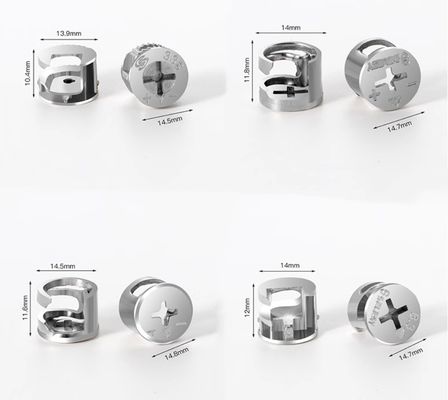 10 Zinklegierte Möbelverbindungen 3 in 1 Mini Fix Cabinet Plug Cam Lock für Möbel und Schränke Direktversorgung