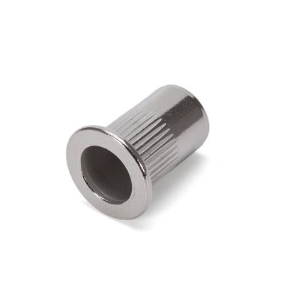 Standard DIN Edelstahl 304 316 Knurled Rivet Nut Flat Head Blind Nuts M3 M4 M5 M6 M8 M10