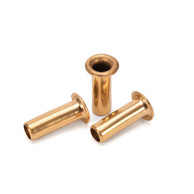 Aluminium JIS Standard Flat Brass Hohl Rivet mit Stahlmaterial und anpassbarem Design