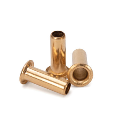 Aluminium JIS Standard Flat Brass Hohl Rivet mit Stahlmaterial und anpassbarem Design