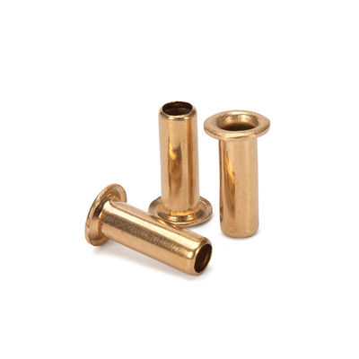 Aluminium JIS Standard Flat Brass Hohl Rivet mit Stahlmaterial und anpassbarem Design