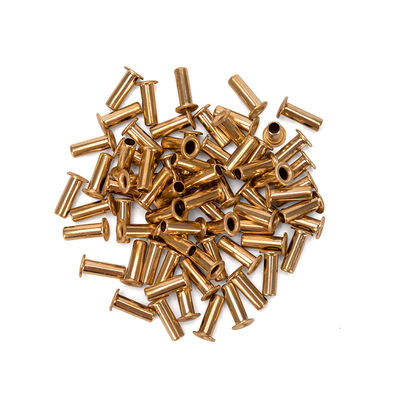 Aluminium JIS Standard Flat Brass Hohl Rivet mit Stahlmaterial und anpassbarem Design