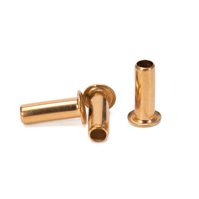 Aluminium JIS Standard Flat Brass Hohl Rivet mit Stahlmaterial und anpassbarem Design