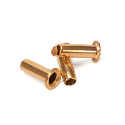 Aluminium JIS Standard Flat Brass Hohl Rivet mit Stahlmaterial und anpassbarem Design