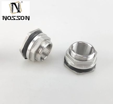 Kundenspezifische Unterstützung 150lb Edelstahl 304 Wassertank Schott Fitting Schweißfreier Typ mit NPT-Draht und Gussdesign