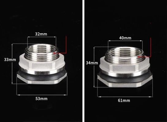 Edelstahl SS304 Gießschrankenbehälter mit Nippelverbindung Typ 3/4 &quot;Weibliche und langlebige Lösung