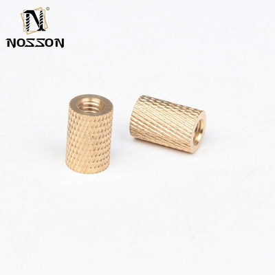 Schwarze Oxidveredelung Messing-Einsatzmutter M3 M4 M6 M8 M10 für das imperiale Messsystem in der CNC-Fertigung mit Gewinde