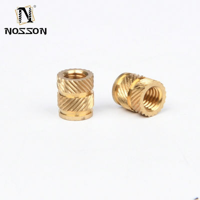 Schwarze Oxidveredelung Messing-Einsatzmutter M3 M4 M6 M8 M10 für das imperiale Messsystem in der CNC-Fertigung mit Gewinde