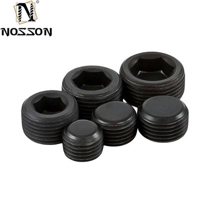 Zinkplattierte hydraulische Schraube Hexagonal-Steckrohr-Steckschraube Spannfaden für industrielle Rohrverbindungen M8 M10 DIN906