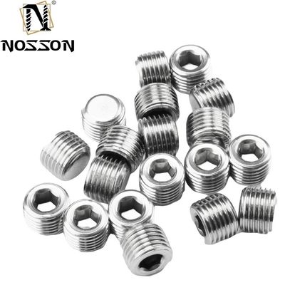 Zinkbeschichteter Rohrstecker für Rohrsysteme DIN906 Hexagon Socket Design aus Edelstahl und Titan