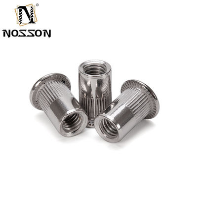 M6 Metrisches Messsystem Gelb Zinkplattiert Knurled Aluminium Runde Niete Nüsse Standard DIN für verschiedene Anwendungen