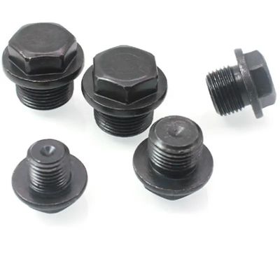 DIN91 Standard-Typ Eisen-Kohlenstoffstahl Gr4.8 Gr8.8 Gr10.9 Gr12.9 Schwarzes Oxid Hexagon Kopf Rohrstecker für Rohranschluss
