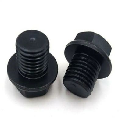 ALLOY Eisen-Kohlenstoffstahl Gr4.8 Gr8.8 Gr10.9 Gr12.9 ASTM A325 GR A B C Schwarzes Oxid Hexagon-Duty Hexagon Kopf Rohrstecker DIN910