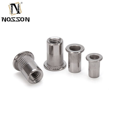 M3-M8 Edelstahl Klein 90 Countersunk Flachkopf Gewinde Tubular Hexagon Knurled Rivet Nuss Probe Finish Zinkplattiert