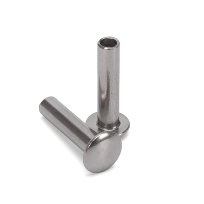 ANSI/ASME-Standard Helle Edelstahl Aluminium Dekoration Flachkopf Halbhöhlender Halbrohrverschluss M2.5 für Lederbeutel