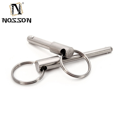 Edelstahlschacht-Plunger-Push-Knopf-Handgriff-Feder-geladener Schnellentladungs-Kugelsperr-Klammer-Pin mit Dampfoxidnitrid-Finix