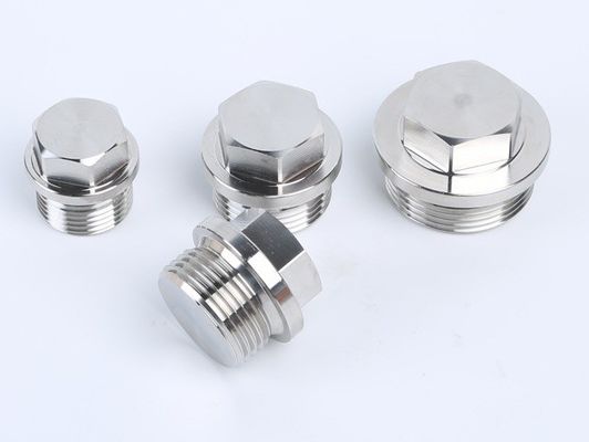 Edelstahl-Öldrain Laryngeal-Stecker NPT Hex-Steckdose Magnetische Allen-Kopfrohrstecker mit anodierter Oberfläche und Zinkbeschichtung