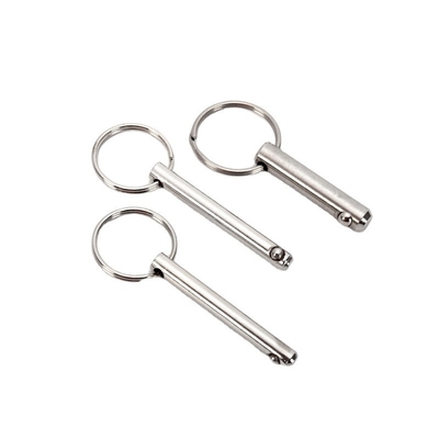 5mm*40mm Edelstahl Schnellentlastung Kugelverschluss Pin Hitch Pin Silber Längere Lebensdauer TiCN Veredelung für vielseitige Anwendungen
