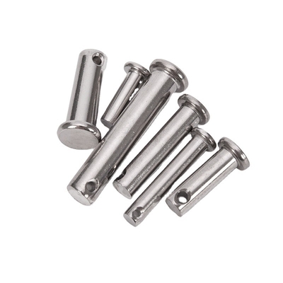A2 A4 Edelstahl Flachkopfschacht Clevis Pins mit Loch für Federpins länger Lebensdauer TiCN Veredelung Korrosionsbeständigkeit