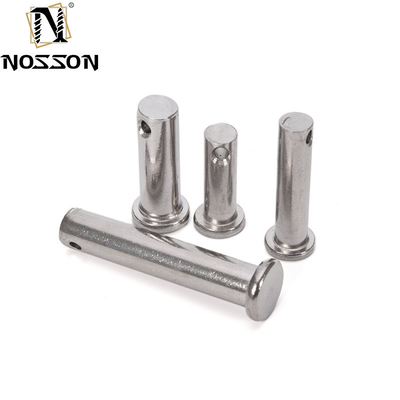 A2 A4 Edelstahl Flachkopfschacht Clevis Pins mit Loch für Federpins länger Lebensdauer TiCN Veredelung Korrosionsbeständigkeit