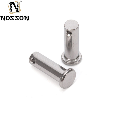 A2 A4 Edelstahl Flachkopfschacht Clevis Pins mit Loch für Federpins länger Lebensdauer TiCN Veredelung Korrosionsbeständigkeit