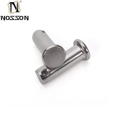 A2 A4 Edelstahl Flachkopfschacht Clevis Pins mit Loch für Federpins länger Lebensdauer TiCN Veredelung Korrosionsbeständigkeit