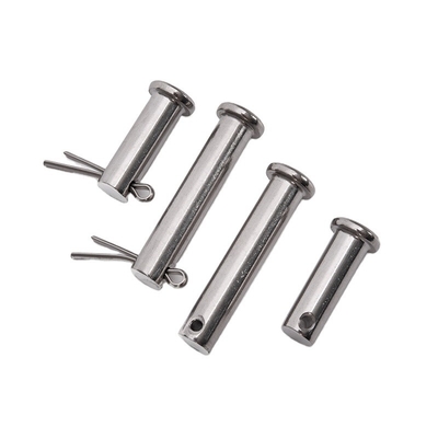 Edelstahl 304 Schachtspin Flachkopf Clevis-Pin mit Loch DIN1434 und längere Lebensdauer TiCN Endfederspinne integriert