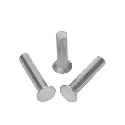 Helle Oberfläche Aluminium M2 M2.5 M3 M4 M5 M6 Schankstange Durchmesser GB869 Flach Countersunk Head Punch Selbststecker Fester Rivet