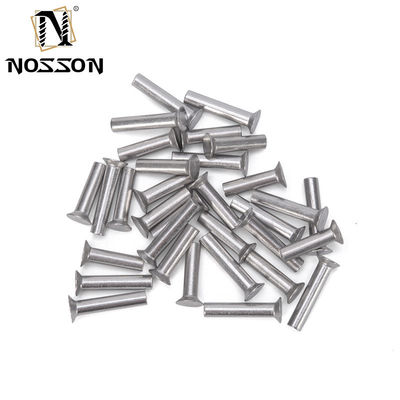 Helle Oberfläche Aluminium M2 M2.5 M3 M4 M5 M6 Schankstange Durchmesser GB869 Flach Countersunk Head Punch Selbststecker Fester Rivet