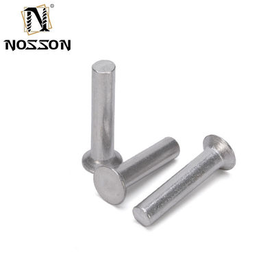 Helle Oberfläche Aluminium M2 M2.5 M3 M4 M5 M6 Schankstange Durchmesser GB869 Flach Countersunk Head Punch Selbststecker Fester Rivet