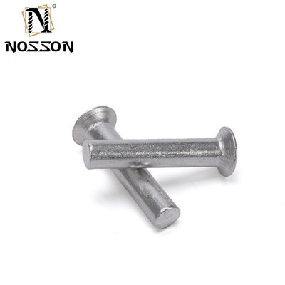 Helle Oberfläche Aluminium M2 M2.5 M3 M4 M5 M6 Schankstange Durchmesser GB869 Flach Countersunk Head Punch Selbststecker Fester Rivet