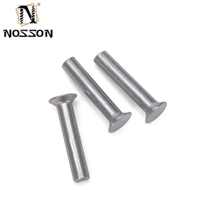 Helle Oberfläche Aluminium M2 M2.5 M3 M4 M5 M6 Schankstange Durchmesser GB869 Flach Countersunk Head Punch Selbststecker Fester Rivet