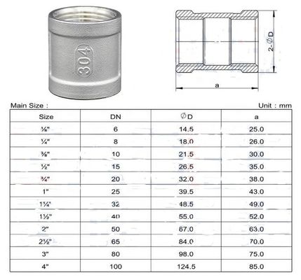 Gießung aus Edelstahl 304/316 1/2 NPT/BSP Weibliche Schleife 45 Ellenbogen Rohr Anschluss Brustwarze für Heimbrauetechnik