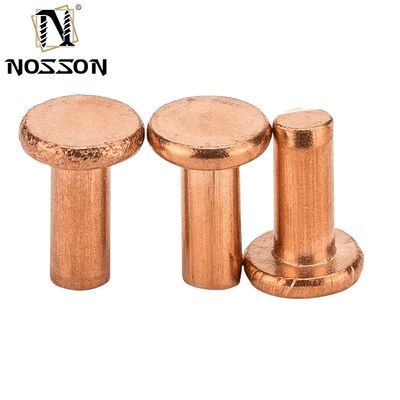 Messing M8 M10 M12 Gegengesunkener Kopf Festniete Helle Oberfläche Unbeschichtet ISO-Standard für Temperaturumgebungen