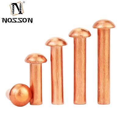 Messing M8 M10 M12 Gegengesunkener Kopf Festniete Helle Oberfläche Unbeschichtet ISO-Standard für Temperaturumgebungen