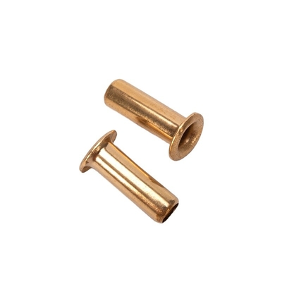 ANSI/ASME-Standard 1,5 mm 2,5 mm 3 mm 4 mm Kupfer Messing oder Stahl Hohlrohrige PCB-Nivette mit korrosionsbeständiger Oberfläche