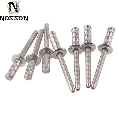 2.4-6.4mm DIN Standard Aluminium Rundkopf Pop Kernziehblinde Nieten mit Anodisierungsbeschichtung von DingQi