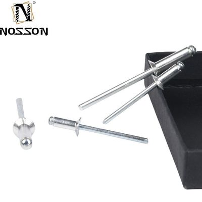 2.4-6.4mm DIN Standard Aluminium Rundkopf Pop Kernziehblinde Nieten mit Anodisierungsbeschichtung von DingQi